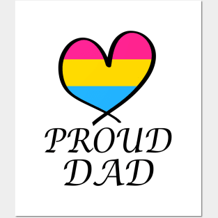 Proud Dad LGBT Gay Pride Month Pansexual Flag Posters and Art